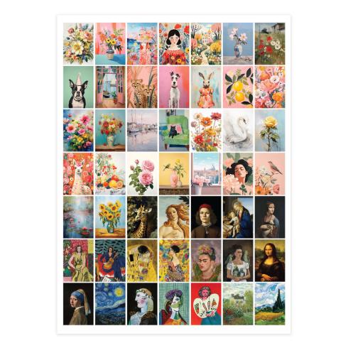 Preview: Spellbinders - Transfer Aufkleber "Little Works of Art" Rub-On Sheets Clear Seal Maker Tool 6x8 Inch