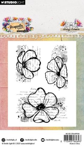 Preview: Studio Light - Stempelset "Grungy Flowers" Clear Stamps