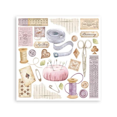 Stamperia - Transfer Aufkleber "Quiet Days" Rub-On