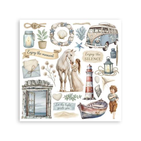 Preview: Stamperia - Transfer Aufkleber "Silent Sea" Rub-On