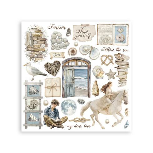 Stamperia - Transfer Aufkleber "Silent Sea" Rub-On