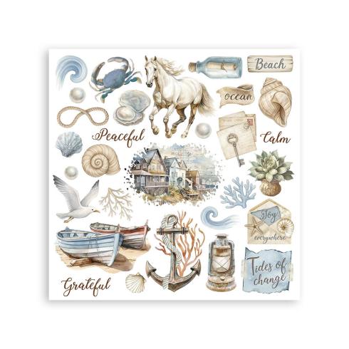 Stamperia - Transfer Aufkleber "Silent Sea" Rub-On