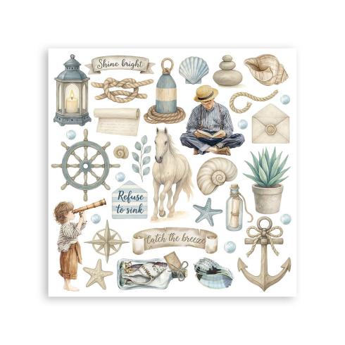 Stamperia - Transfer Aufkleber "Silent Sea" Rub-On