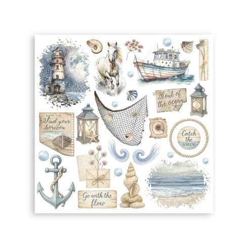 Stamperia - Transfer Aufkleber "Silent Sea" Rub-On