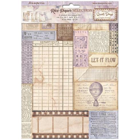 Stamperia - Decopatch Papier "Selection" Decoupage A4 - 6 Bogen  