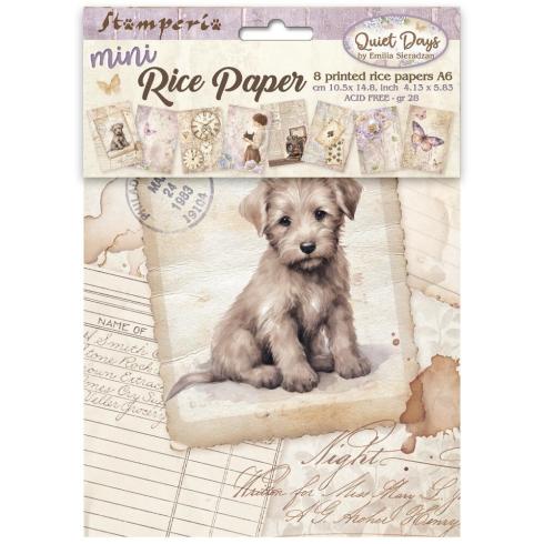 Stamperia - Decopatch Papier "Quiet Days" Decoupage A6 - 8 Bogen  