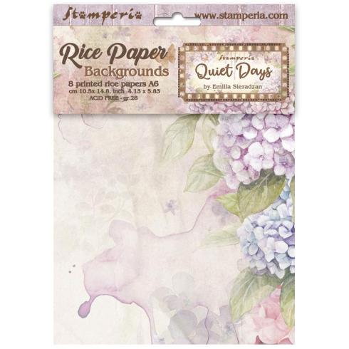 Stamperia - Decopatch Papier "Backgrounds" Decoupage A6 - 8 Bogen  