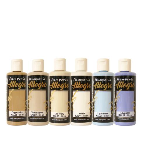 Stamperia - Acrylfarbe "Quiet Days" Allegro Paint Kit 6x60 ml