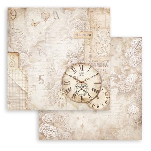 Stamperia - Designpapier "Clock" Paper Sheets 12x12 Inch - 10 Bogen