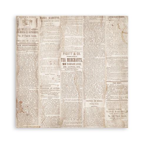 Stamperia - Designpapier "Quiet Days" Maxi Paper Pack 8x8 Inch - 22 Bogen