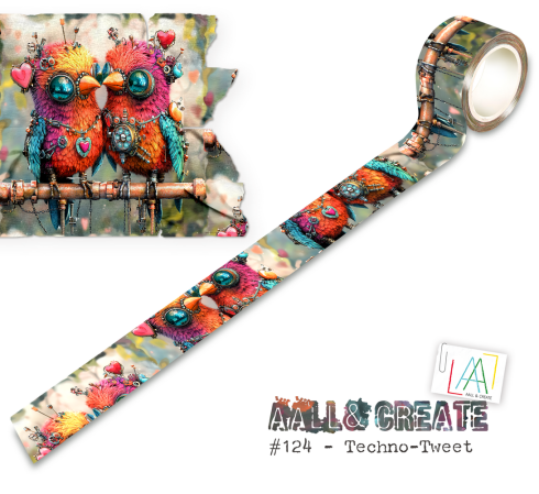 AALL and Create "Techno-Tweet" Washi Tape 25 mm