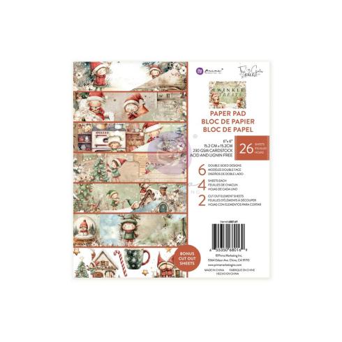 Prima Marketing - Designpapier "Twinkle & Treats" Paper Pack 6x6 Inch - 26 Bogen