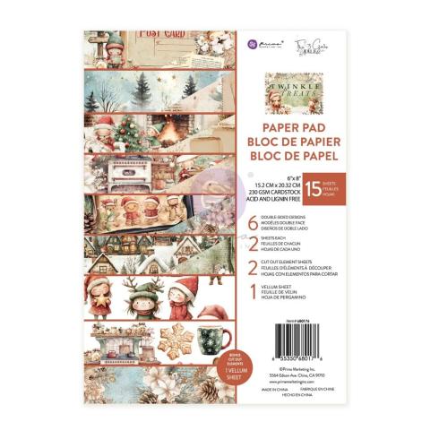 Prima Marketing - Designpapier "Twinkle & Treats" Paper Pack 6x8 Inch - 15 Bogen