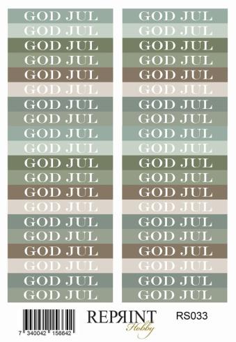 Preview: Reprint - Aufkleber "Home For Christmas" Sticker 10x21cm - 3 Bogen