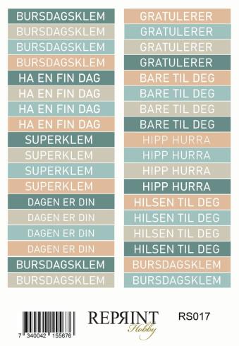 Preview: Reprint - Aufkleber "Masculine Moments" Sticker 10x21cm - 3 Bogen