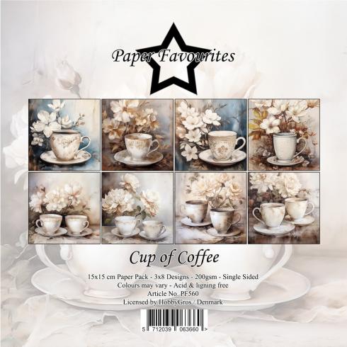 Paper Favourites - Designpapier "Cup of Coffee" Paper Pack 6x6 Inch - 24 Bogen
