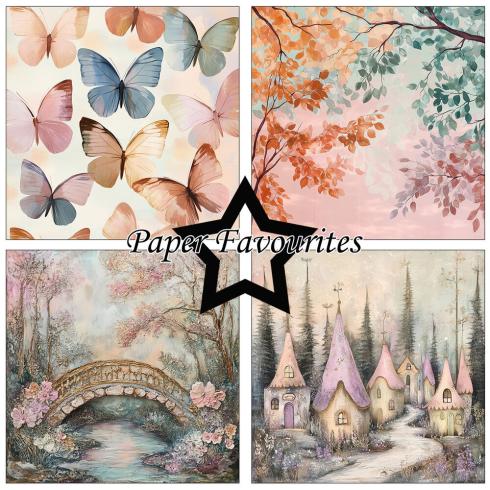 Preview: Paper Favourites - Designpapier "Woodland Fairy" Paper Pack 6x6 Inch - 24 Bogen