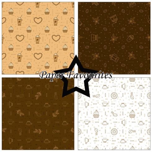 Preview: Paper Favourites - Designpapier "Coffee" Paper Pack 12x12 Inch 8 Bogen