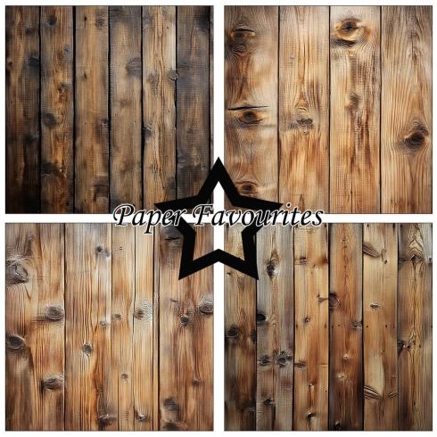 Preview: Paper Favourites - Designpapier "Wood" Paper Pack 12x12 Inch 8 Bogen