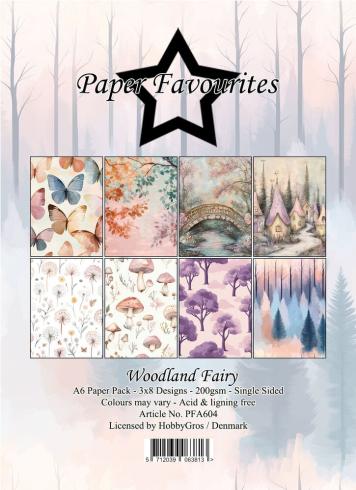 Paper Favourites - Designpapier "Woodland Fairy" Paper Pack A6 - 24 Bogen