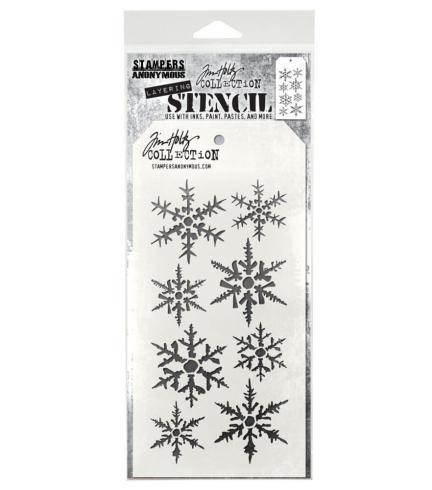 Stampers Anonymous - Schablone "Snowflakes" Layering Stencil Design by Tim Holtz