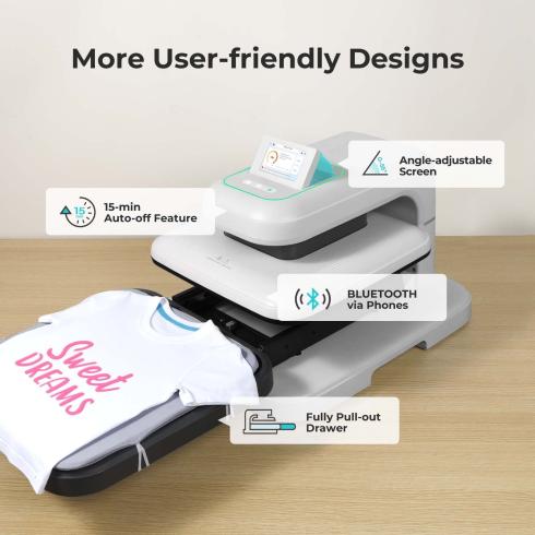 LOKLiK - Auto 2 Smart Transferpresse Gäneblümchen Weiß