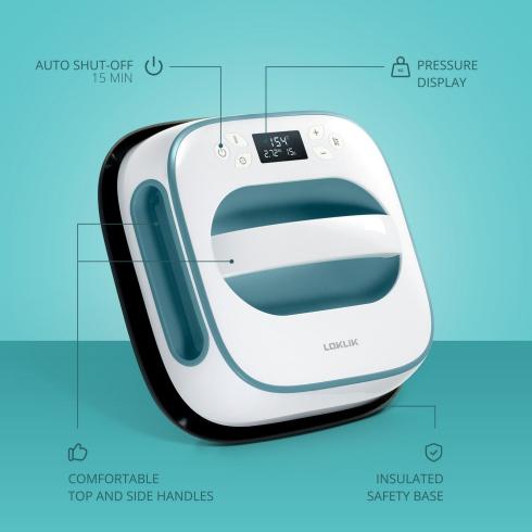 Preview: LOKLiK - Easy Heat Press Transferpresse Jeansblau