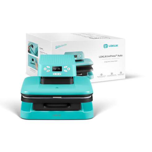 Preview: LOKLiK - Auto Heat Press Transferpresse Blau