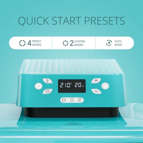 Preview: LOKLiK - Auto Heat Press Transferpresse Blau