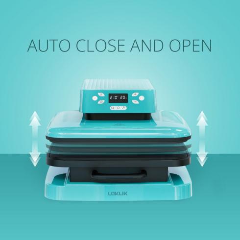 LOKLiK - Auto Heat Press Transferpresse Blau