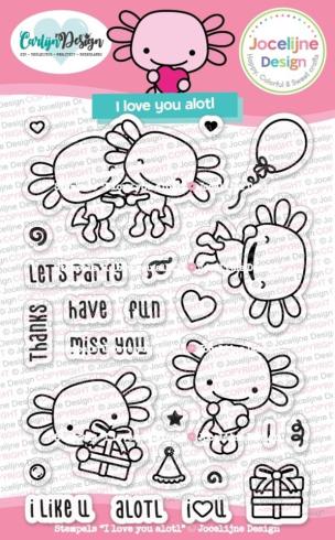 Preview: Carlijn Design - Stempelset "Love you Alotl " Clear Stamp 