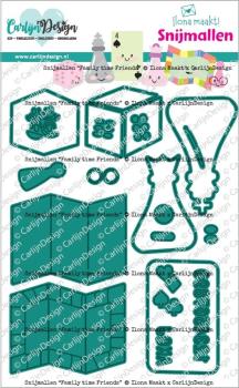 Preview: Carlijn Design - Stanzschablone "Family Time Friends" Dies 