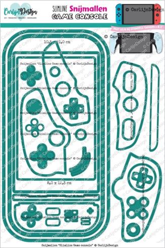 Preview: Carlijn Design - Stanzschablone "Game Console" Dies 