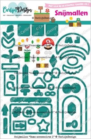 Preview: Carlijn Design - Stanzschablone "Game Accessoires" Dies 
