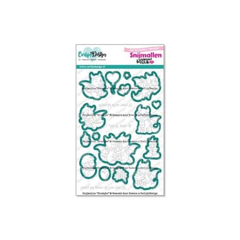 Carlijn Design - Stanzschablone "Draakjes " Dies