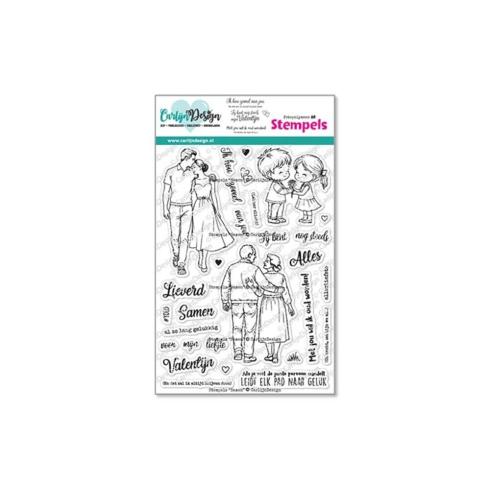 Carlijn Design - Stempelset "Samen " Clear Stamps