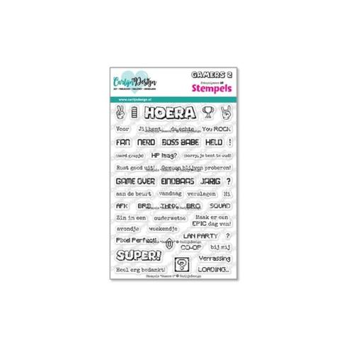 Carlijn Design - Stempelset "Gamers 2" Clear Stamps
