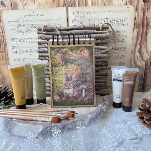 Studio Light - Acrylfarbe "Mist & Moss" Acrylic Paint Set 6x35ml Design by Jenines Mindful Art