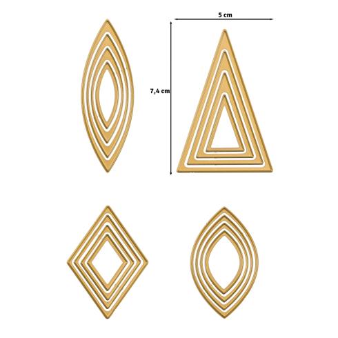 Preview: Vaessen Creative - Stanzschablone "Grundformen 1" Dies