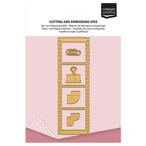 Vaessen Creative - Stanzschablone "Vintage-Filmstreifen" Dies