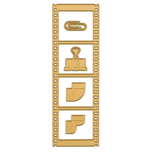 Preview: Vaessen Creative - Stanzschablone "Vintage-Filmstreifen" Dies