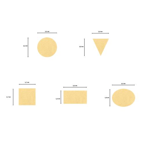 Preview: Vaessen Creative - 5 Motivstanzer "Geometrische Formen Medium"