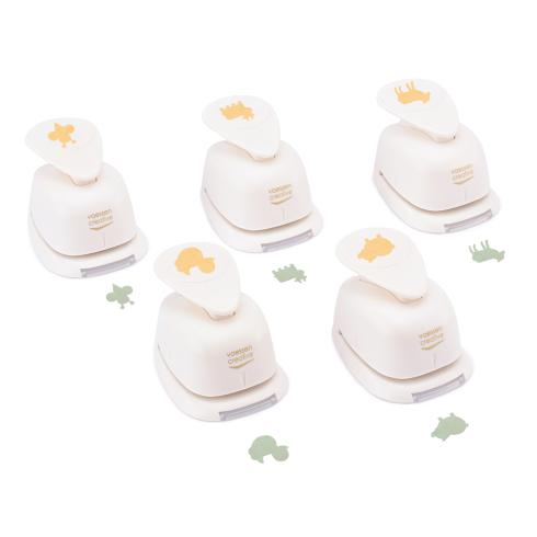 Preview: Vaessen Creative - 5 Motivstanzer "Bauernhoftiere Medium"