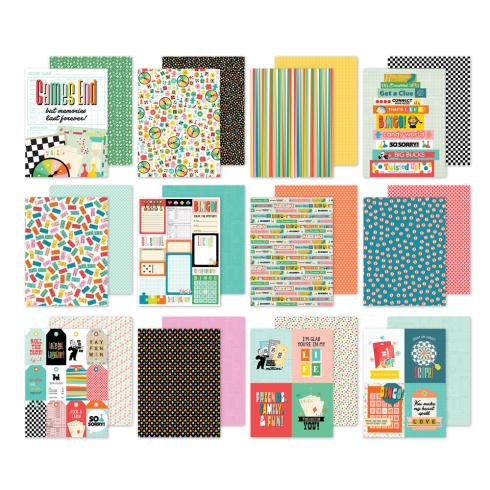 Preview: Simple Stories - Designpapier "Game Night" Paper Pack 6x8 Inch - 24 Bogen