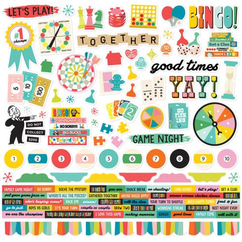 Preview: Simple Stories - Collections Kit "Game Night" 12 Bogen Designpapier
