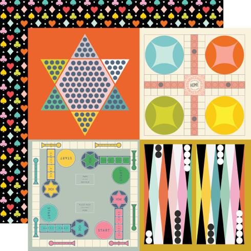 Simple Stories - Collections Kit "Game Night" 12 Bogen Designpapier