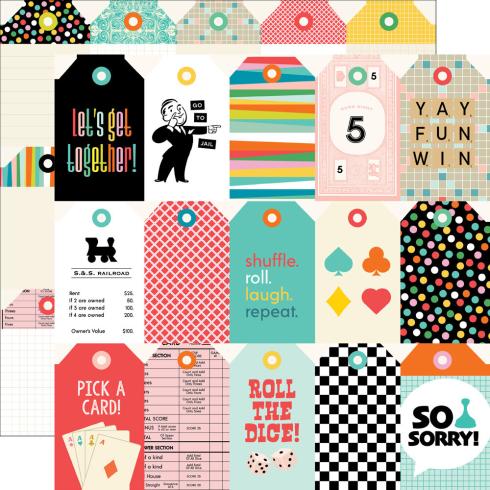 Simple Stories - Collections Kit "Game Night" 12 Bogen Designpapier