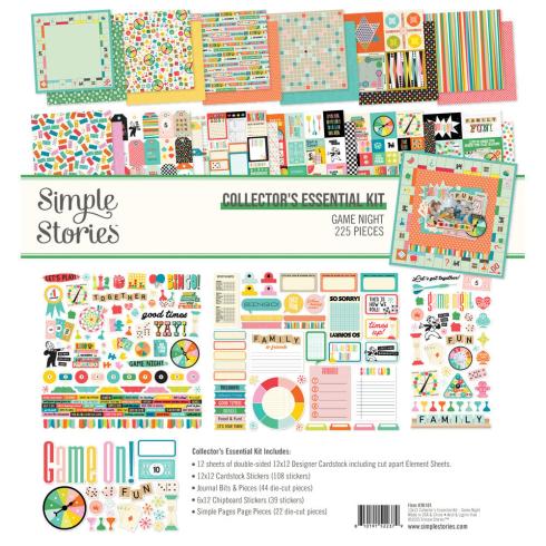 Simple Stories - Collectors Essential Kit "Game Night" 12 Bogen Designpapier