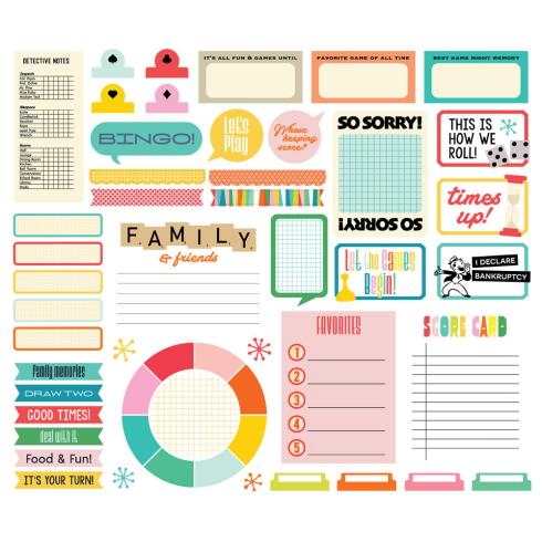 Simple Stories - Collectors Essential Kit "Game Night" 12 Bogen Designpapier
