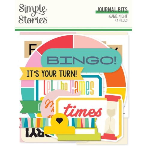 Simple Stories - Stanzteile "Game Night" Journal Bits & Pieces 